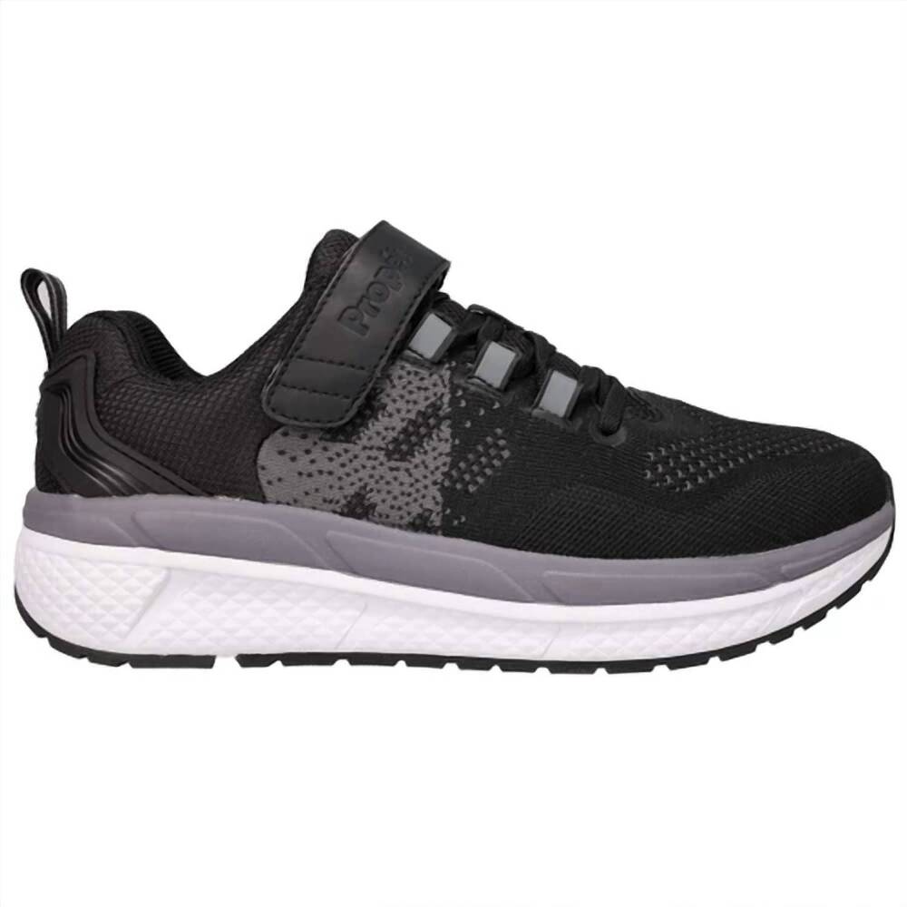 NEW PROPET men's ultra 267 fx sneaker in black/gray